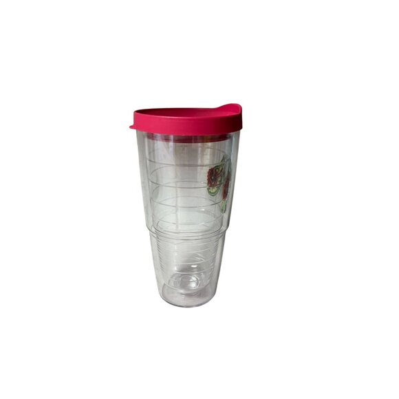 Tervis 24oz Tumbler Flip Flops Insulated Cup Red Lid Travel Mug Made in USA - Picture 8 of 10